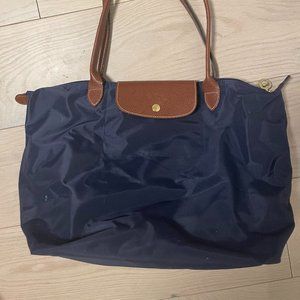 Longchamp 'Le Pilage' Tote Bag - Large - Navy